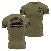 Футболка Grunt Style Army Hit The Ground Running T-Shirt | Military Green, фото 4