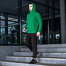 Спортивна кофта-худі Pobedov 97 зеленого кольору, фото 7