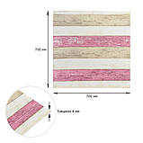 Самоклеюча декоративна 3D панель Ніжно-рожеве дерево 700x700x4мм (381) SW-00000527, фото 3
