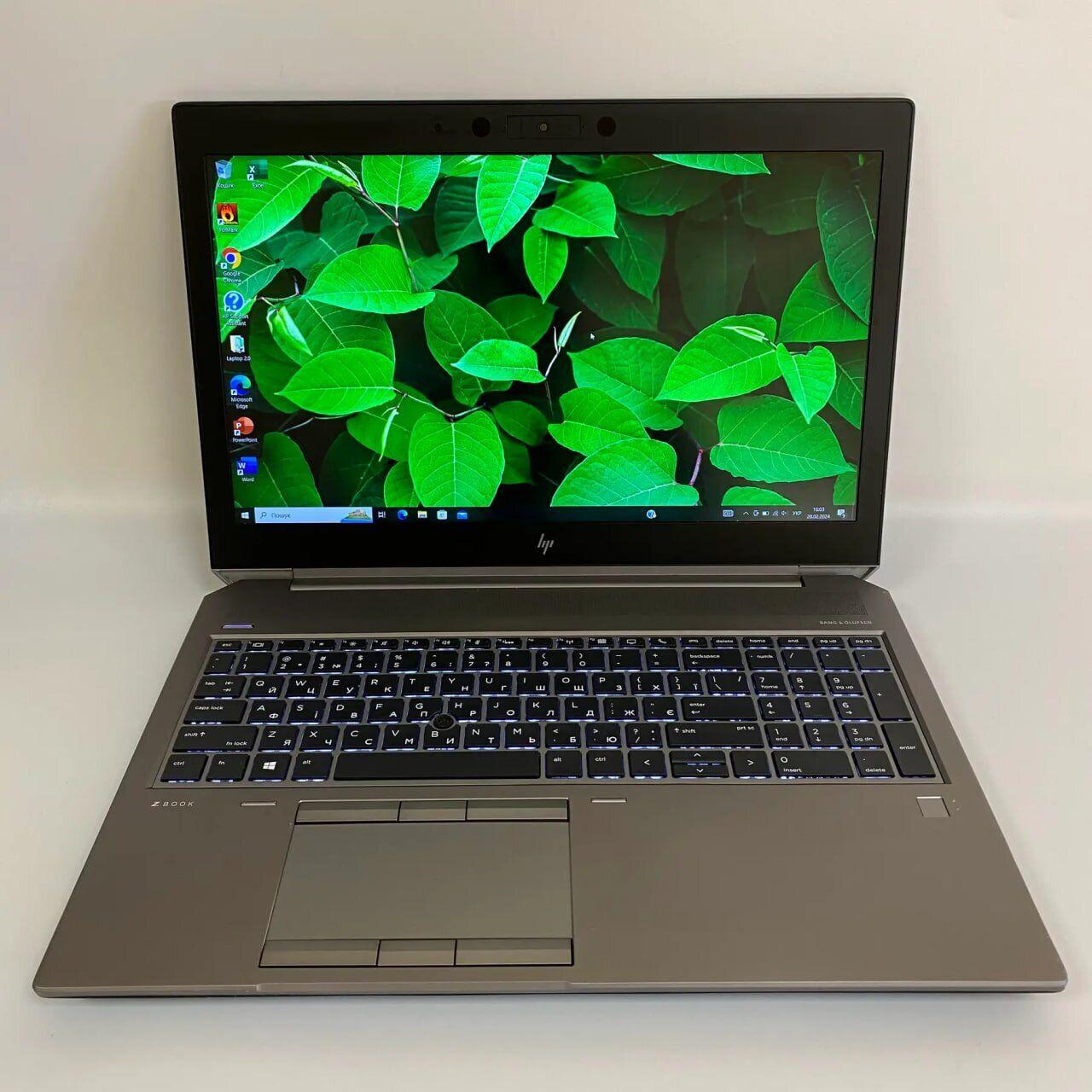 Б/в Ноутбук Б-клас HP zBook 15 G5 15.6" 1920x1080| Core i5-8300H| 16 GB RAM| 128 GB SSD + 1000 GB HDD| UHD 630