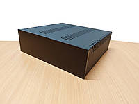 Корпус металлический MiBox с алюминиевой панелью MB-19 (Black) (Ш260 Г252 В80) черный