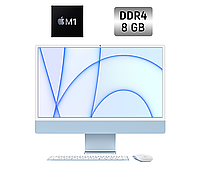 Моноблок Apple iMac M1 2021 / 24" (4480x2520) IPS / Apple M1 (8 ядер по 3.2 GHz) / 8 GB DDR4 / 256 GB SSD /