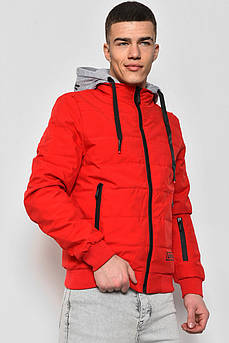 Куртка чоловiча демicезонна червоного кольору 175224M