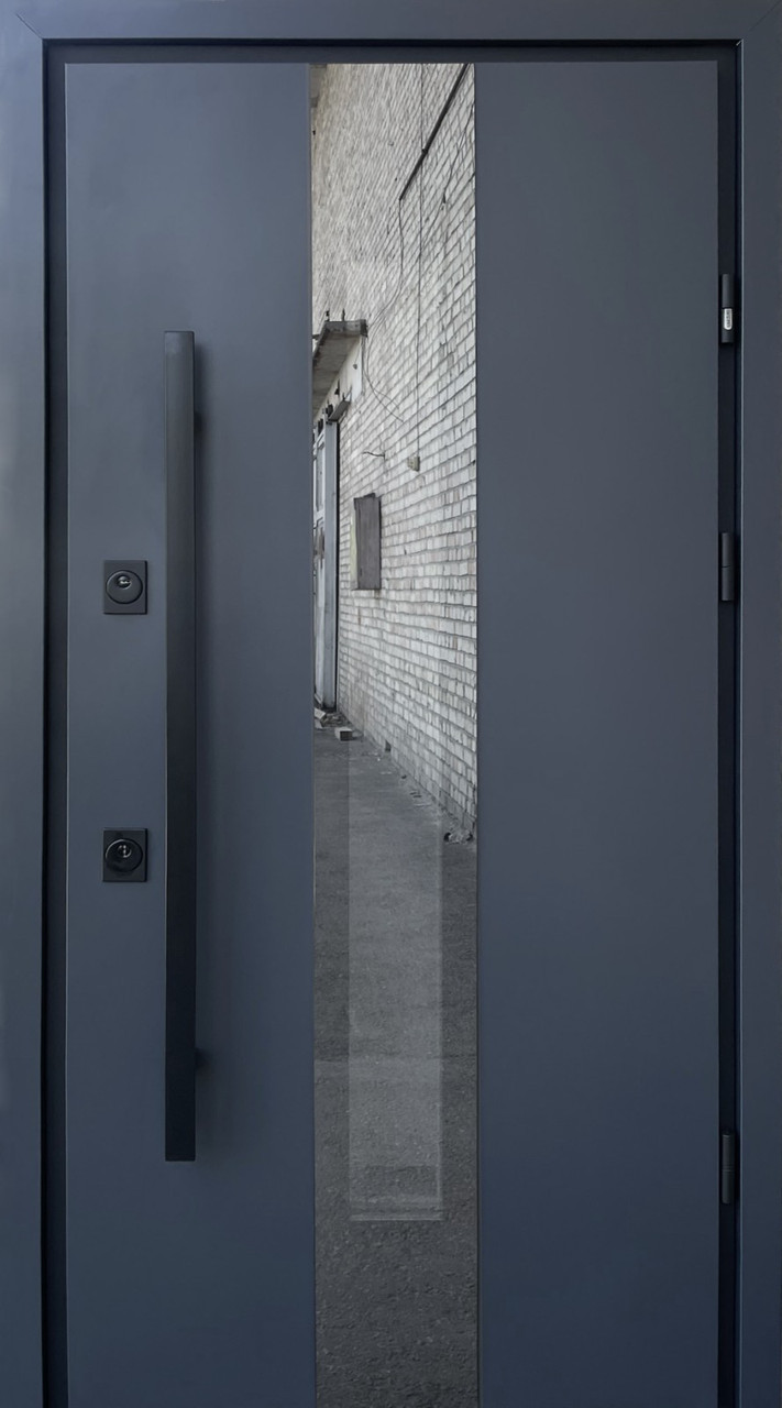 Дверцята вхідні металеві вуличні Страж Пруф/STRAJ PROOF Vega Max Антрацит 970х2040х80 Ліве/Праве