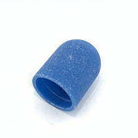 Колпачок абразивный для педикюра диаметром 10 мм абразивностью 80 грит голубой
