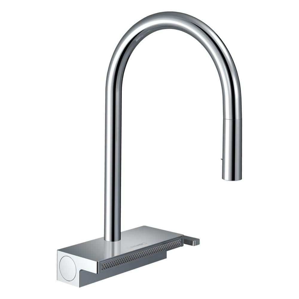 Змішувач для кухонної мийки з висувним душем Hansgrohe Aquno Select M81 Хром 73831000
