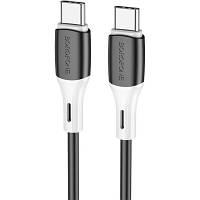 Дата кабель USB-C to USB-C 1.0m BX79 3A Black BOROFONE (BX79CCB) p
