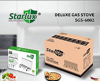 Газовая плита настольная таганок Starlux SGS-6002 на 2 конфорки, плита для баллонного газа для дачи, дома