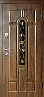 Двері вхідні Ваш Різновид Ескада склопакет 3 Дуб бронзовий 860,960х2040х86 Ліве/Прайве