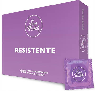 Презервативи підвищеної надійності для анального сексу Love Match Resistente 144 шт.