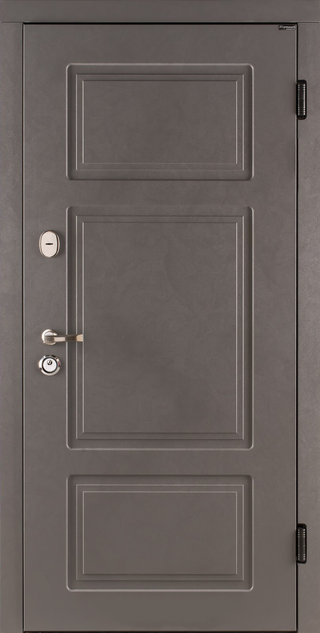 Двері вхідні в квартиру Канна 2 двоколірна Ваш ВіД Бетон сірий/Бетон кремовий 850,950х2040х100 Лівий/Правий