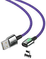 Кабель Baseus Lightning Zinc Magnetic 2.4A/1m Purple CALXC-A05 10861