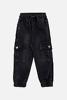 Джогери джинсові для хлопчика колір чорний ЦБ-00242544