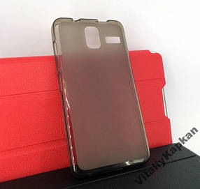 Чохол для Lenovo S580 накладка на бампер протиударний Silicone Case сірий