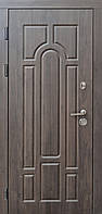 Двери входные металлические уличные Ескада ПВХ Ваш ВиД Орех 860,960х2050х96 Левое/Правое