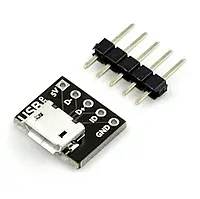 MicroUSB тип B 5-контактный - Разъем для контактной пластины - MSX