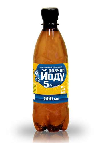 Йод 5%, 500 мл