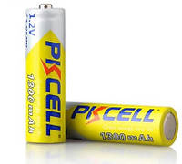 Аккумулятор PKCELL 1.2V AA 1300mAh NiMH Rechargeable Battery, 2 штуки в блистере цена за блистер, Q p