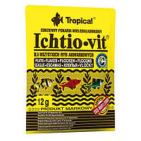 Сухой корм для аквариумных рыб Tropical в хлопьях Ichtio-Vit 12 г (для всех аквариумных рыб) p