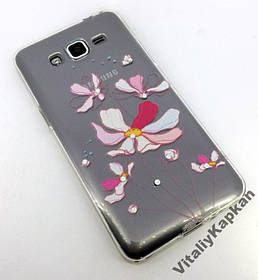 Чохол для Samsung Grand g530, g531, j2 Prime g532 накладка на бампер противоударній Fashion flowers