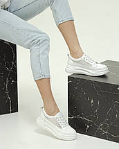 Кросівки із сіткою Prima d'Arte 6100 36 білі шкіра текстиль, фото 4