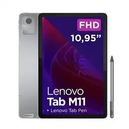 Планшет Lenovo Tab M11 4/128GB Wi-Fi Luna Grey + Stylus (ZADA0024PL) MediaTek Helio G88 7040 мАч