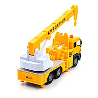 Іграшкова машинка Автокран жовтий метал пластик світло звук 5*17*8см (510253.270), фото 4