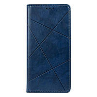 Чехол-книжка Business Leather для Realme 8 Цвет Blue h