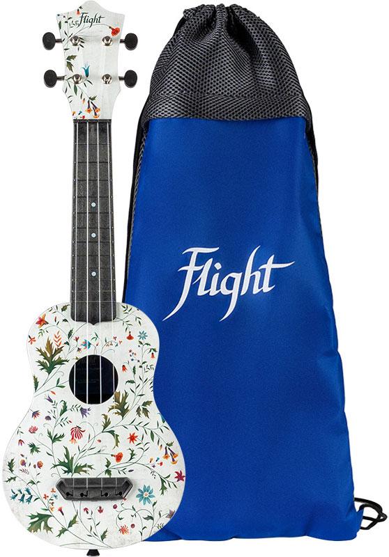 Укулеле сопрано Flight UTS-40 Flower Ultra Travel Ukulele, фото 1