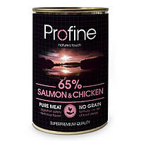 Вологий корм для собак Profine Salmon and Chicken 400 г (лосось та курка) h