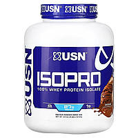 Гидролизат сывороточного протеина USN, IsoPro, 100% Whey Protein Isolate, Chocolate, 4 lbs (1,814 g) Доставка