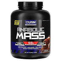 Гейнер USN, Anabolic Mass, Chocolate, 6 lbs (2.72 kg) Доставка від 14 днів - Оригинал