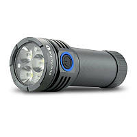 Фонарик everActive FL-3300R "Luminator", 3xOsram P9 LED, 26650/4000mAh, 3300Lm, 30W, USB-C, IPX4, 5 режимов,