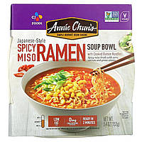 Готовое блюдо Annie Chun's, Japanese-Style Soup Bowl, Spicy Miso Ramen, 5.4 oz (153 g) Доставка від 14 днів -