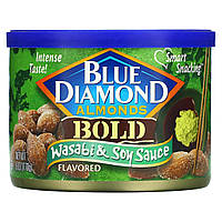 Миндаль Blue Diamond, Almonds, Bold, Wasabi & Soy Sauce, 6 oz (170 g) Доставка від 14 днів - Оригинал