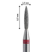 Бор алмазный HP для прямого наконечника ПЛАМЯ 1,6/8,0 мм UMG мелкий алмаз 806.104.243.514.016