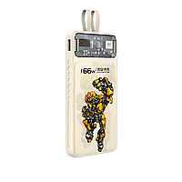 УМБ TRANSFORMERS BumbleBee TF-SD01 10000 mAh, Powerbank QC22,5W + PD20W, со встроенными кабелями, бежевый