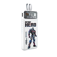 УМБ TRANSFORMERS Optimus Prime TF-SD01 10000 mAh, Powerbank QC22,5W + PD20W, со встроенными кабелями, белый