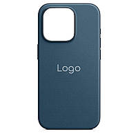 Чехол FineWoven Case with MagSafe для iPhone 15 Pro Max Цвет Pacific Blue p