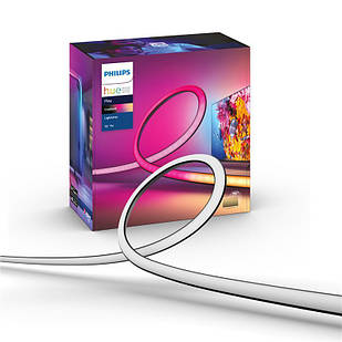 Стрічка світлодіодна розумна Philips Hue Play для ТВ 75", 0.5W(20Вт), 2000K-6500K, RGB, Gradient, ZigBee,