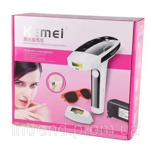 Лазерный эпилятор Kemei TMQ-KM 6812 фотоэпилятор фото эпилятор электро депилятор волос электрический кемей p - фото 7 - id-p2121942231