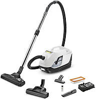 Пылесос Karcher моющий DS 6 Plus, 1400Вт, пыль -0.6л, вода -2 л, НЕРА, белый