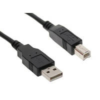 Кабель для принтера USB 2.0 AM/BM 1.8m Digitus (AK-300102-018-S) o