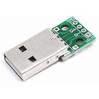 Модуль USB-AM PCB штекер на плате