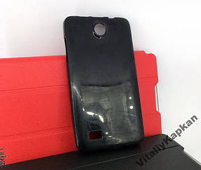 Чохол для Lenovo A766, A656 накладка на бампер протиударний чорний