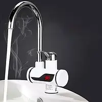 Проточный водонагреватель с lcd экраном Delimano(бойлер,нагреватель воды,электрический кран)нижнее подключение