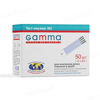 Тест-полоски Gamma MS, 50 шт. Срок 03.2025