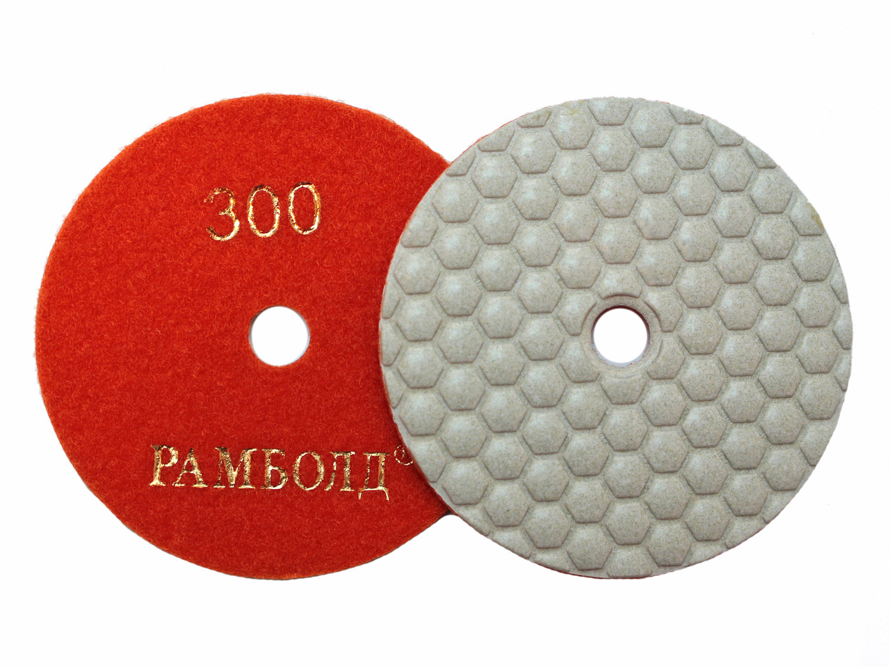 Алмазний гнучкий шліфувальний диск (черепашка), 100 мм на липучці №300