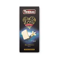 Шоколад белый ванильный БЕЗ САХАРА БЕЗ ГЛЮТЕНА Torras ZERO Blanco Vainilla 100г Испания