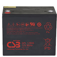 Акумуляторна батарея CSB GPL12800, 12V 80Ah (261х168х210 (220)
